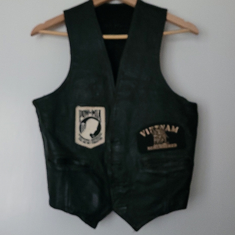 Vintage leather vest
